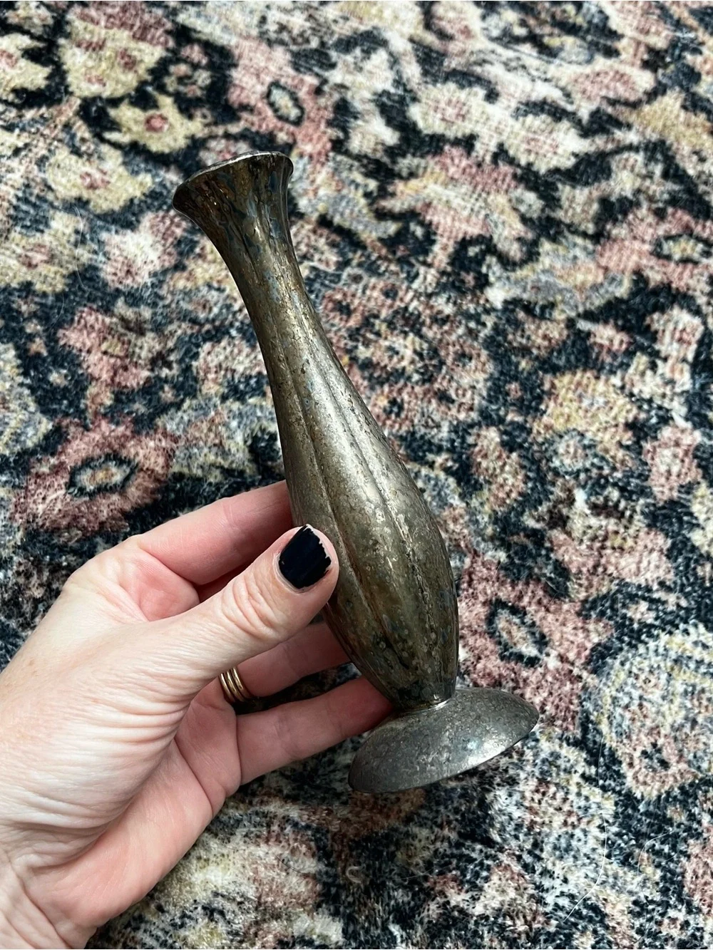 Vintage Silver Plated Bud Vase